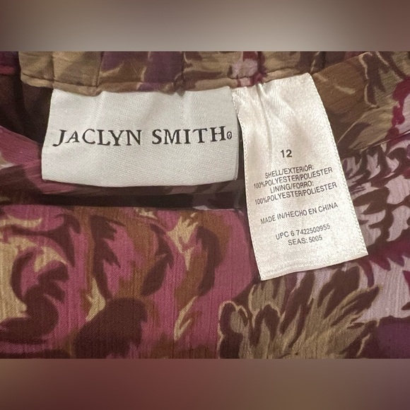 Vtg. Jaclyn Smith Chiffon Floral Maxi Skirt- Size 12 - Picture 5 of 5